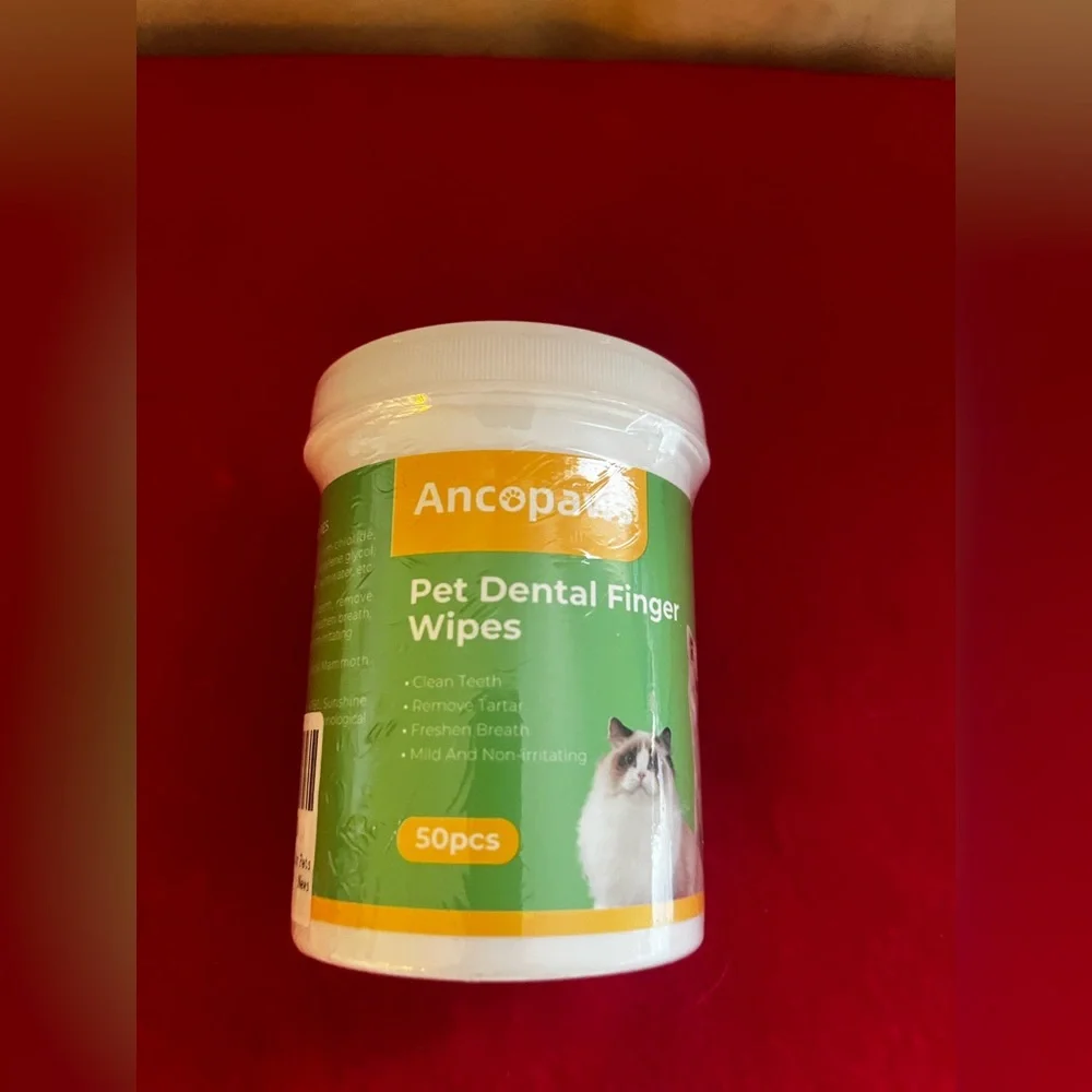 Ancopaws Pet Dental Finger Wipes